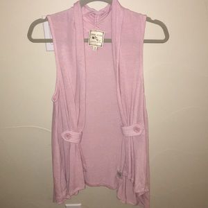 Women’s Long Open-Front Sleeveless Cardigan Duster